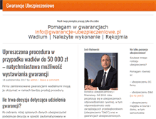 Tablet Screenshot of gwarancje-ubezpieczeniowe.pl